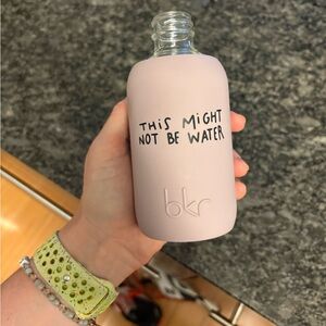 bkr TEENY Silicone Sleeve Glass Water Bottle - "This Might Not Be Water"